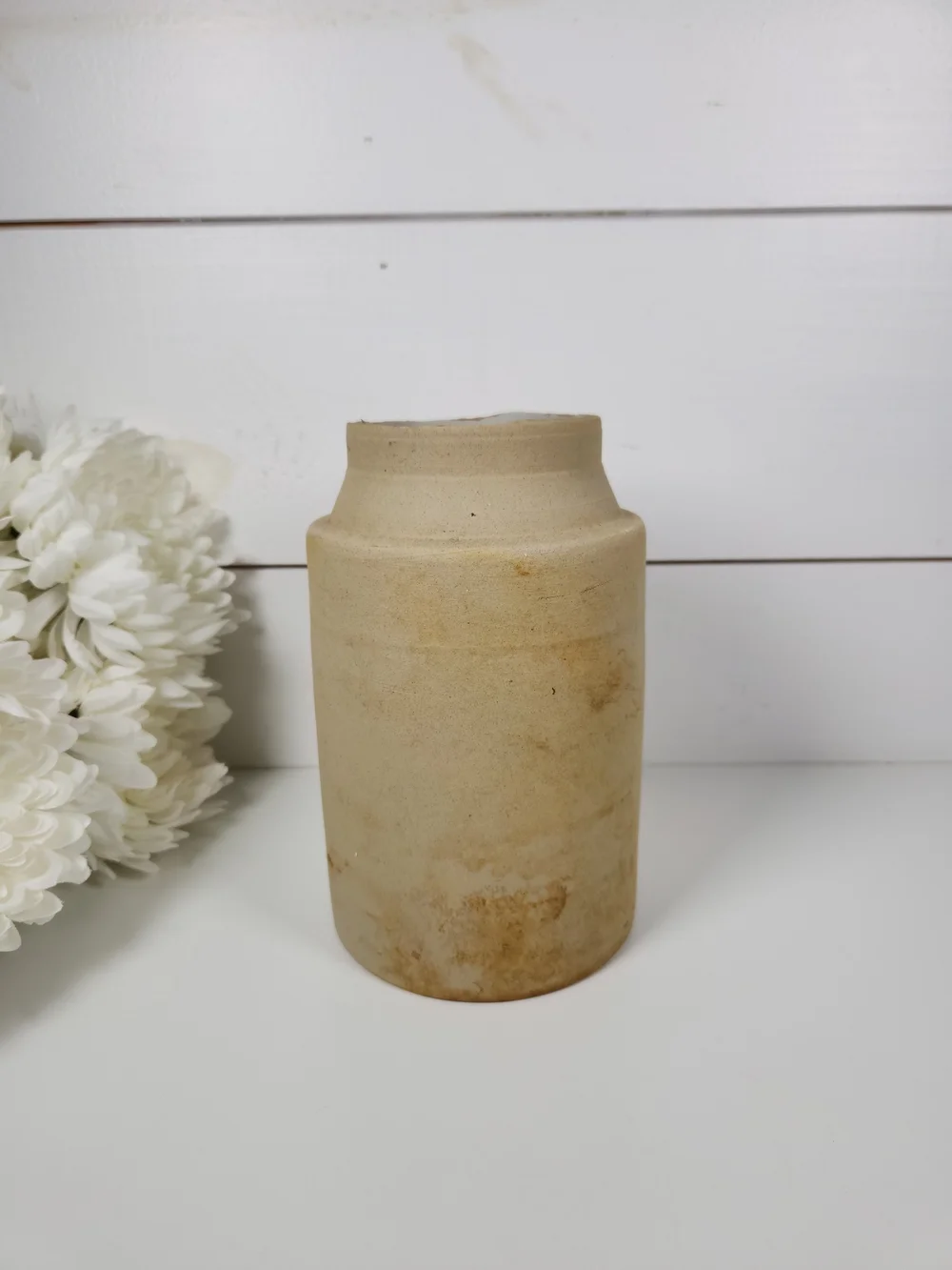 Antique Stoneware Canning Crock Jar 8